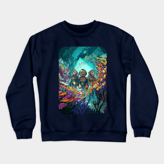 20 000 Leagues Under The Sea Crewneck Sweatshirt by KPrimeArt